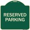 Signmission Reserved Parking Bright Yellow Heavy-Gauge Aluminum Architectural Sign, 18" x 18", G-1818-22991 A-DES-G-1818-22991 - alternate 1